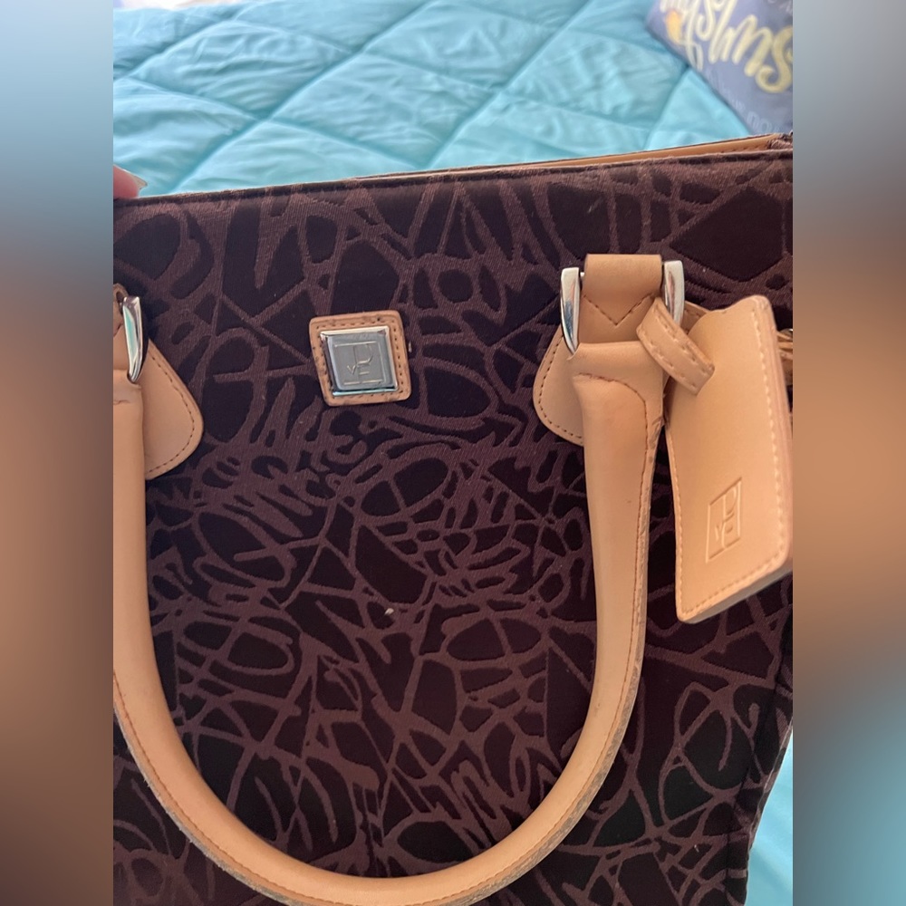 Brown laptop bag
